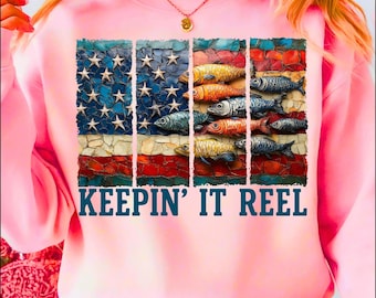 America Fish Usa 4th Flag Png,Keepin' it reel Png,Hooker png,Retro America Png, 4th Of July PNG,4th Of July Sublimation Design,Patriotic Png