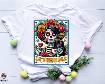 La Chismosa Tarot Card PNG SVG,Funny Mexican Chisme Sublimation Design,Spanish Latina Skeleton Chola Catrina Skull T-Shirt Mug 108 FREE png