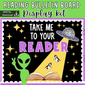 reading bulletin board | reading corner decor | books Bulletin Board | reading door decor | book nook | library bulletin