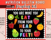 Healthy Eating Bulletin Board | you are what you eat | Nurse bulletin board | Nutrition bulletin board kit | Food bulletin board | Diet
