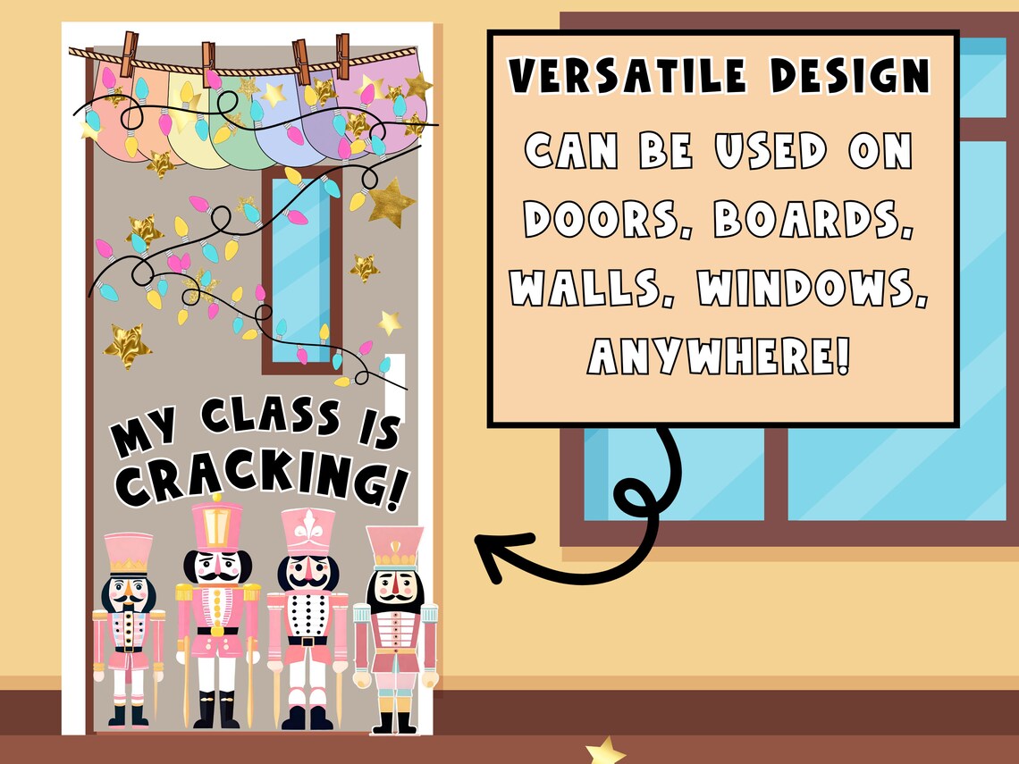 Nutcracker Bulletin Board | Christmas Classroom Decor | Festive ...