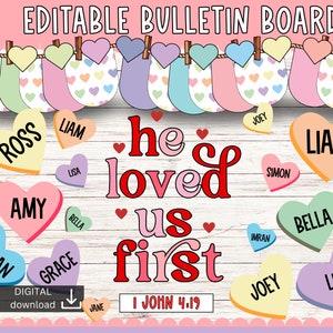 valentine bulletin board | christian Bulletin Board | religious bulletin board | february bulletin board | scripture bulletin board kit