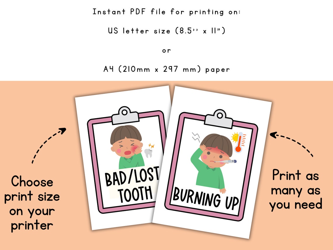 Nurse Bulletin Board | When to Visit the Nurse Posters | School Nurse ...