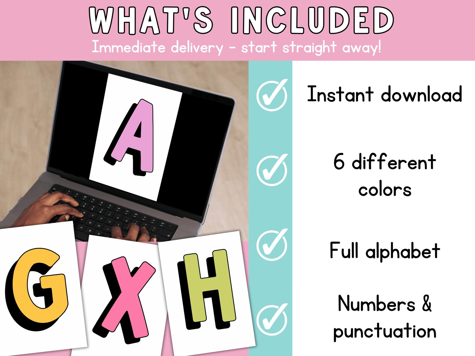 Swp Letters Rainbow Alphabet Bulletin Board Kit: Bright Classroom Decor (PDF ...