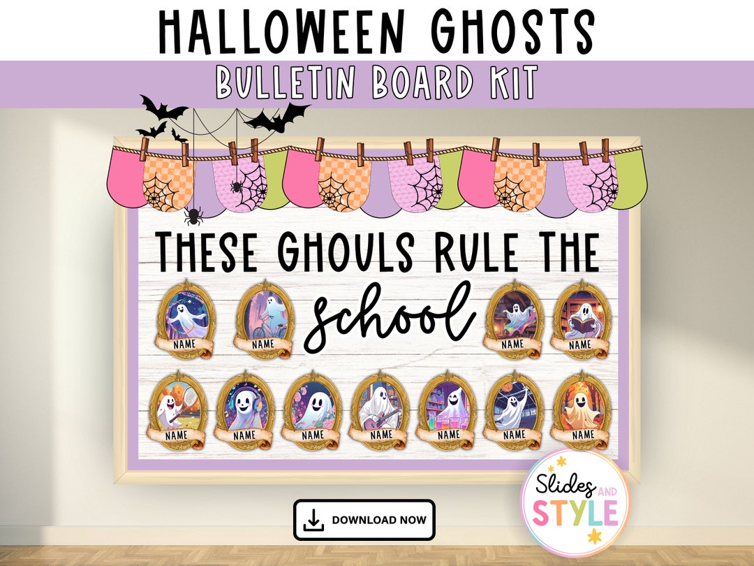 Halloween Bulletin Board | Cute Spooky Classroom Decor | Ghosts ...