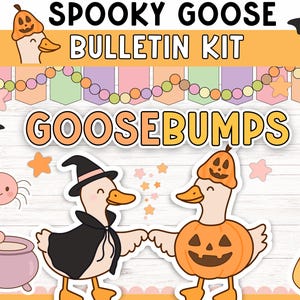 Halloween Goose Bulletin Board Kit: Spooky Classroom Decor (PDF ...