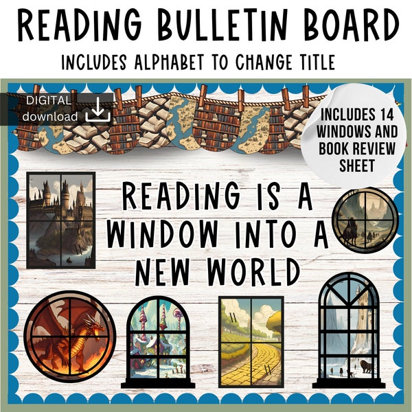 reading bulletin board | reading corner display | wizard Bulletin Board | owl display board | library bulletin board | reading corner