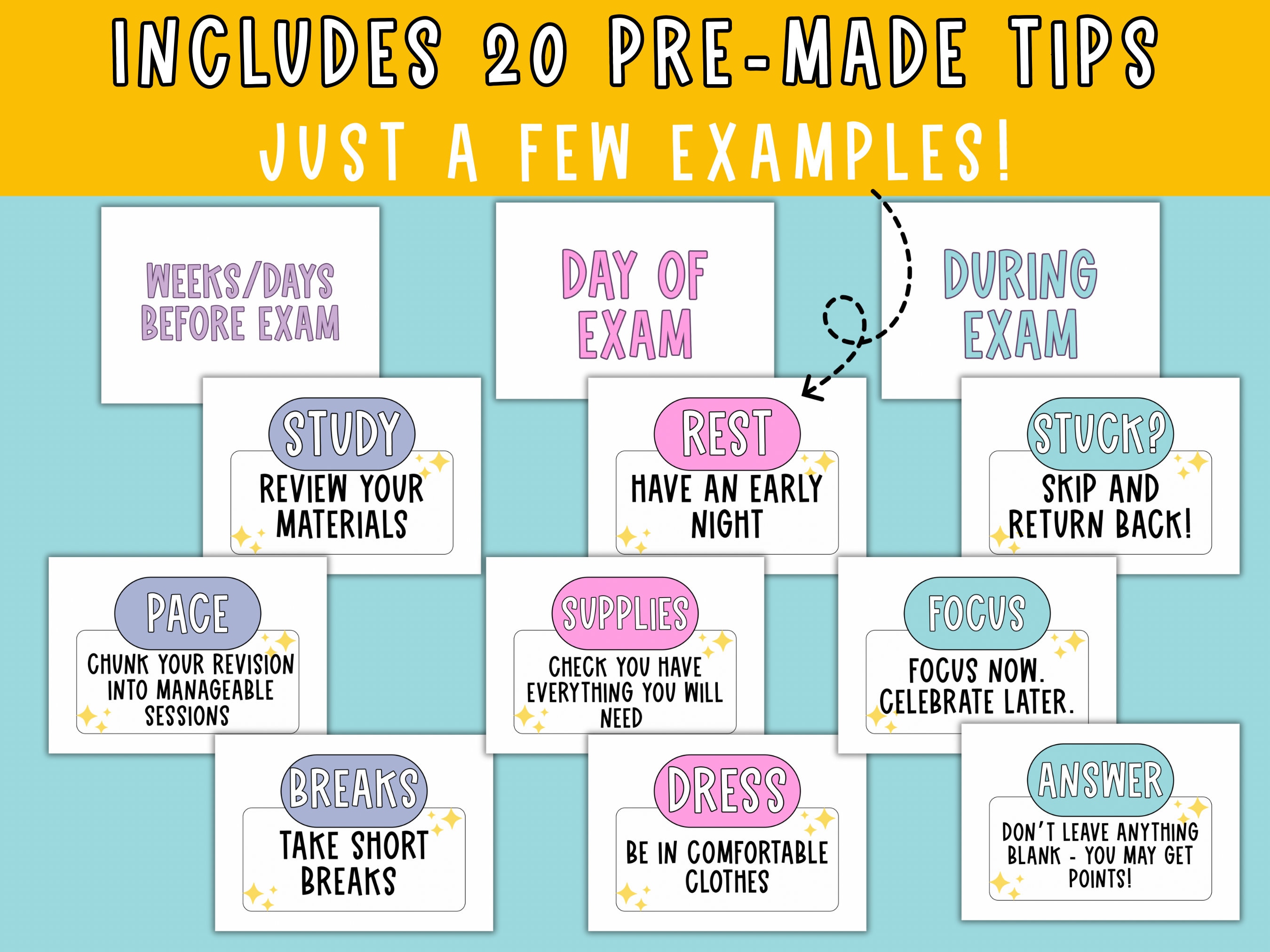 Test Prep Bulletin Board | Finals Bulletin | Exam Success | Donut ...