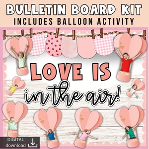 valentine bulletin board | children’s faces Bulletin Board | february bulletin board | easy bulletin board | love bulletin board kit