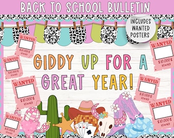 Rodeo bulletin board | Cowboy Bulletin Board | Desert bulletin | Ranch classroom decor | Country and Western kit | back to school bulletin