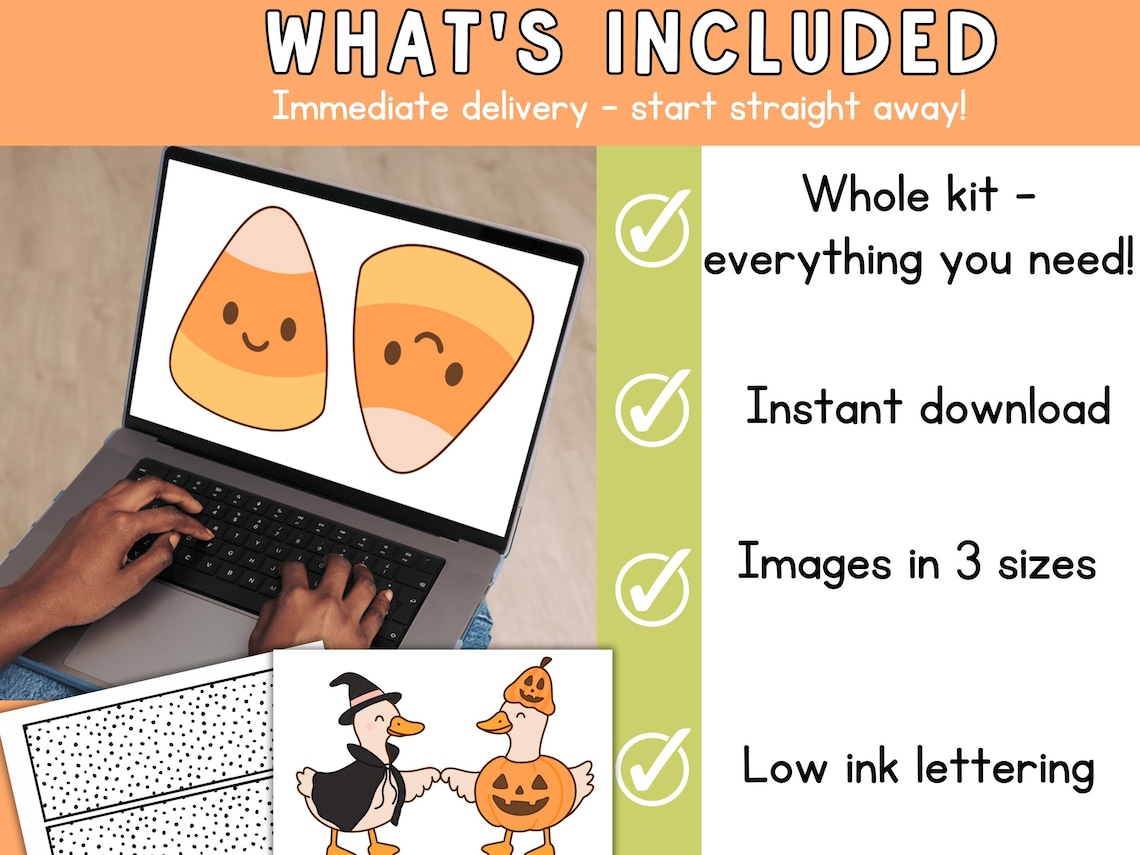 Halloween Goose Bulletin Board Kit: Spooky Classroom Decor (PDF ...
