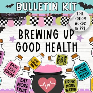 Halloween Nurse Bulletin Board Kit: School Health Office Decor (Digital Download)