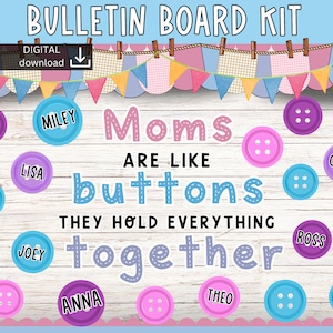 mothers day Bulletin Board | mummy bulletin board | mama bulletin board | seasonal bulletin board kit | mothers door decor | cute classroom