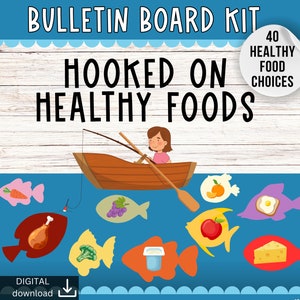 Healthy Eating Bulletin Board | Health bulletin board | Nurse bulletin board | Nutrition bulletin board kit | Food bulletin board | Diet
