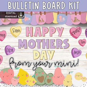 mothers day Bulletin Board | mummy bulletin board | mama bulletin board | seasonal bulletin board kit | mothers door decor | cute classroom