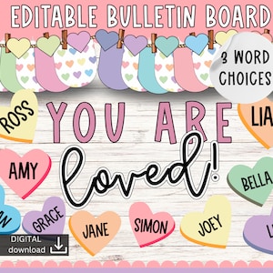 Cute bulletin board | valentine Bulletin Board | positive bulletin board | easy bulletin board | february bulletin board kit