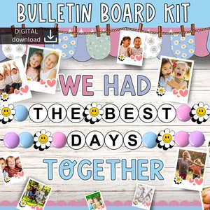 end of year bulletin board | memories Bulletin Board | friendship bracelet bulletin board | swift bulletin board | graduation bulletin board