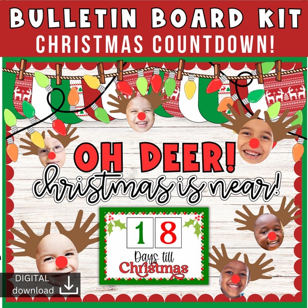 Reindeer Bulletin Board - Etsy