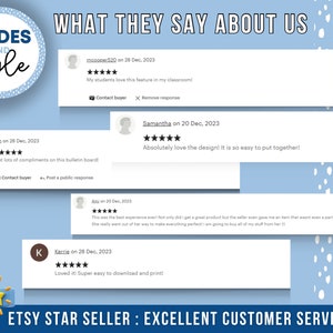 May include: A screenshot of a website with customer reviews for a business called "Slides and Style". The reviews are all positive and include five-star ratings. The text "ETSY STAR SELLER: EXCELLENT CUSTOMER SERVICE" is displayed at the bottom of the image.