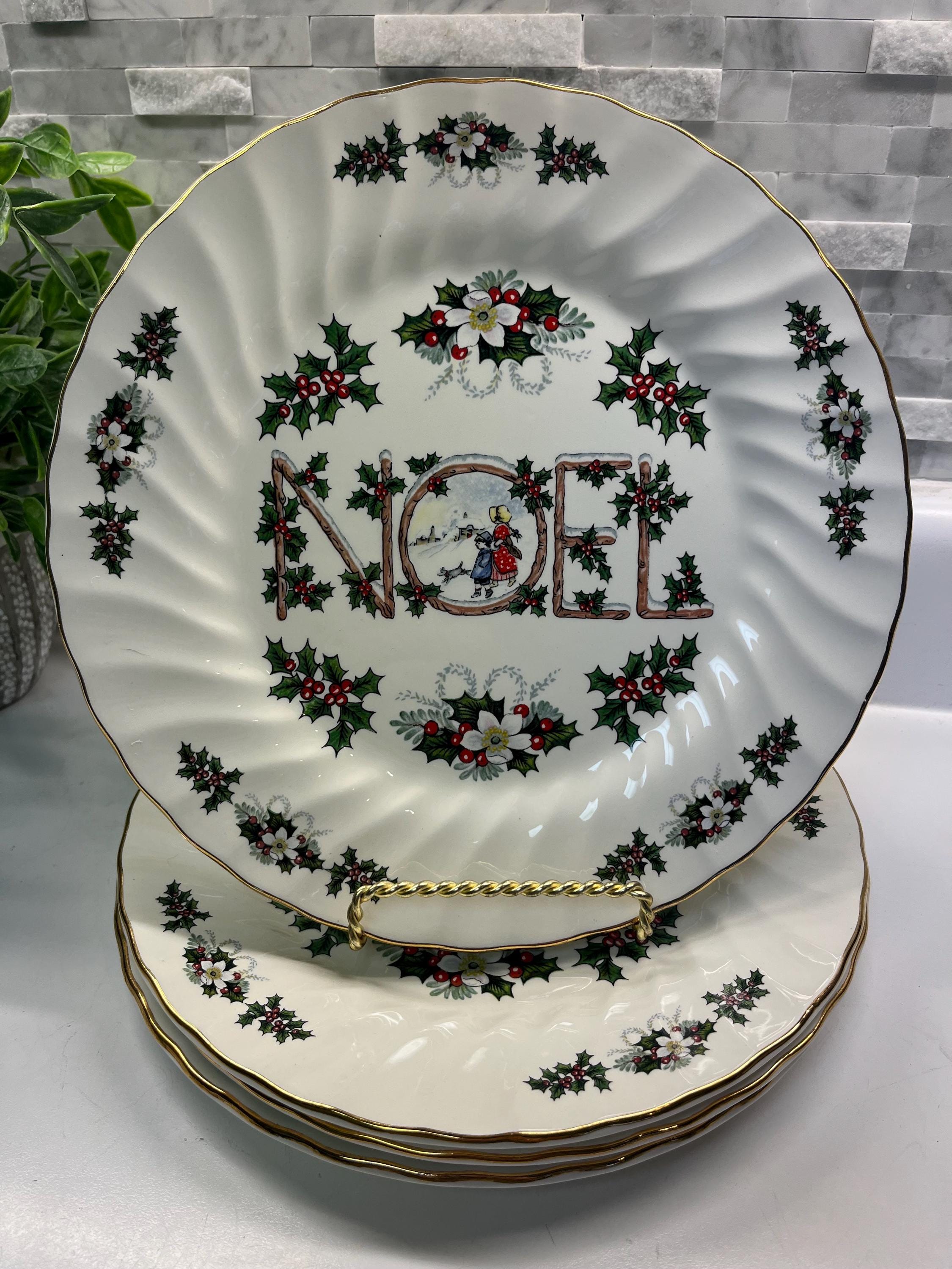 Vintage Noel Plates - Etsy