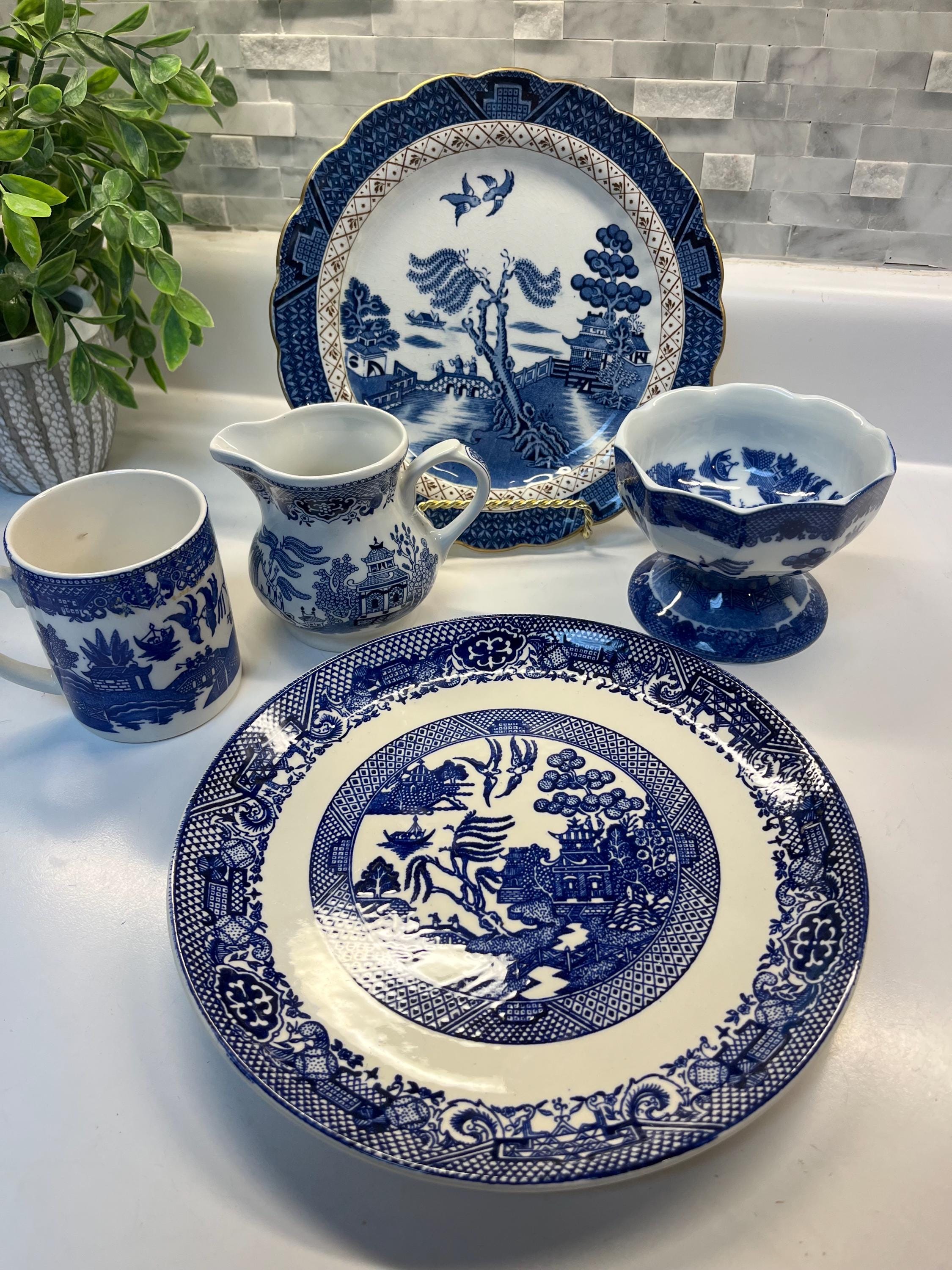 Unmarked Blue Willow - Etsy
