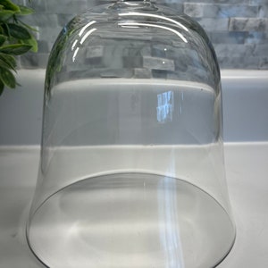 Vintage glass cloche domes-2 available-your choice of 7” tall x6”wide or 9” tall x5.5”wide