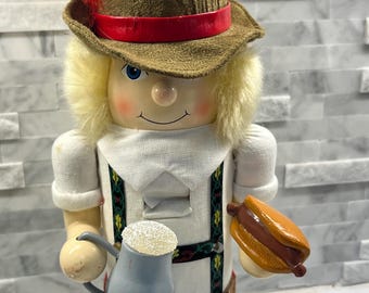 German Boy Nutcracker  Nutcracker Village With Beer And Brat Holiday Nutcracker Rare Design