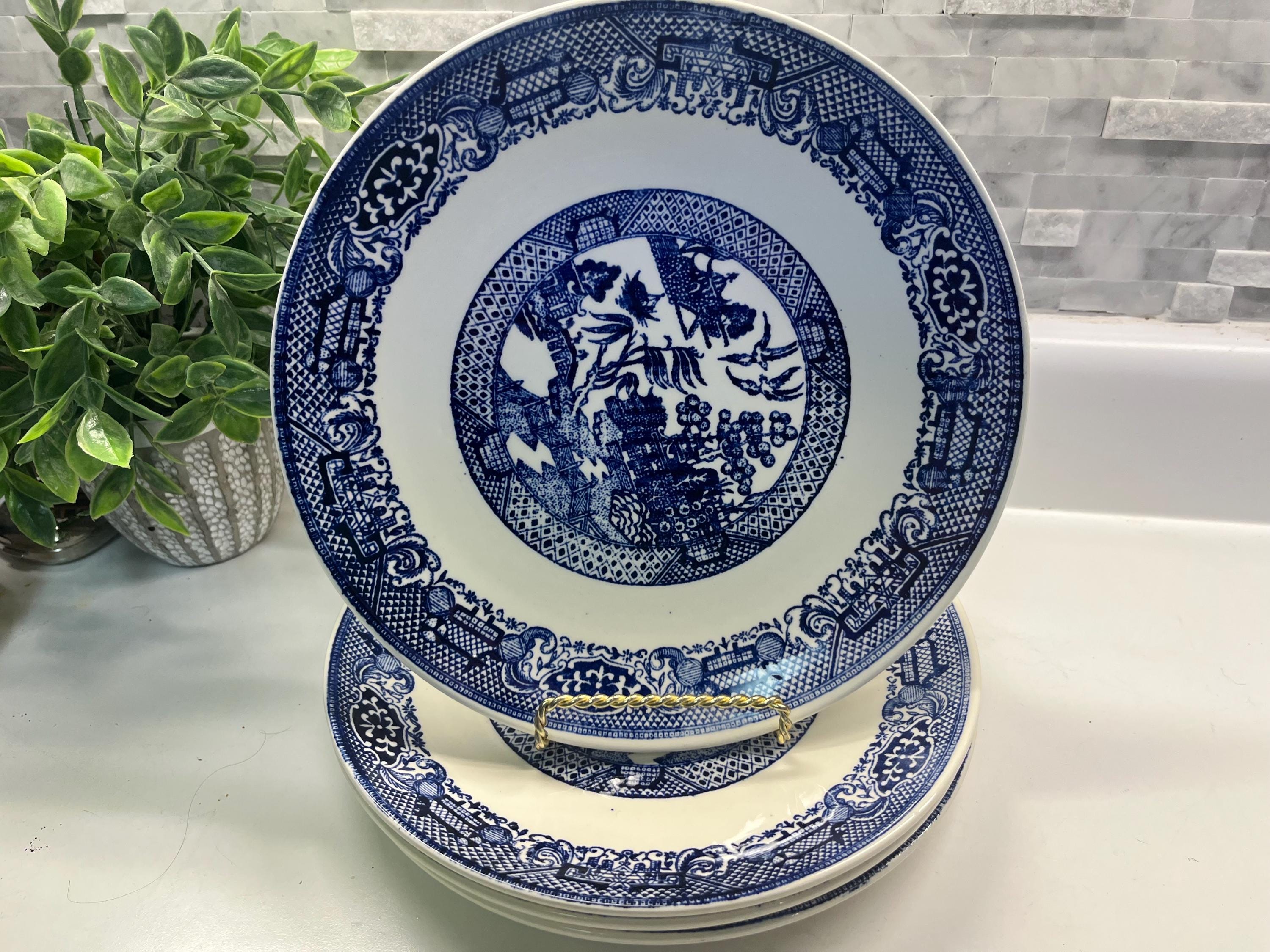 Unmarked Blue Willow Plate - Etsy