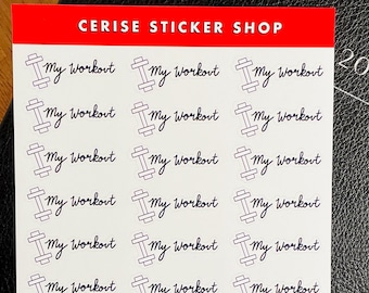Workout Planner Stickers | Gym Routine Tracker Stickers