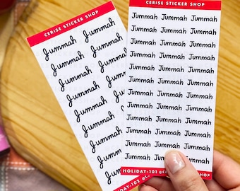 Jummah Planner Stickers - Islamic Reminder Stickers