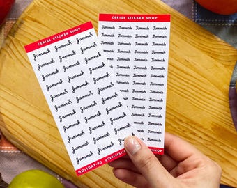 Jummah Planner Stickers | Islamic Prayer, Reflection (60 ct)