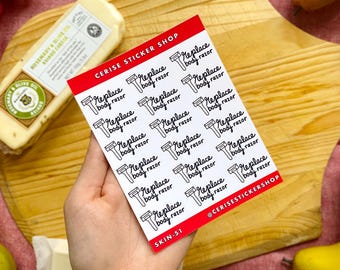 Replace Body Razor Planner Stickers | Skincare Reminders