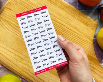 Iftar Planner Stickers | Ramadan Meal Prep, Daily Supplication