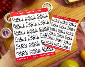 Eid Mubarak Stickers | Planner Stickers, Party Favors