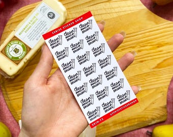 Mini Makeup Brush Cleaning Planner Stickers