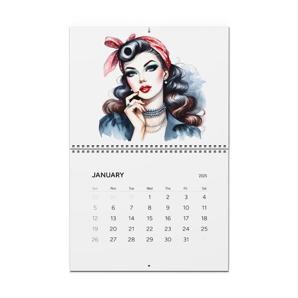 2025 Pin up Calendar Etsy