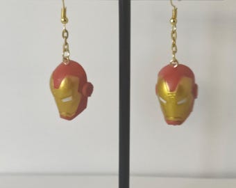 Iron Man Helmet Mini Earrings