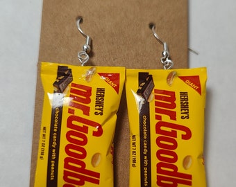 Mini Candy Bar Mr. Good Bar Earrings