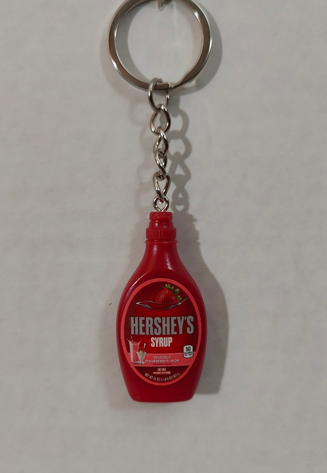 Mini Hershey Strawberry Syrup Keychain Etsy