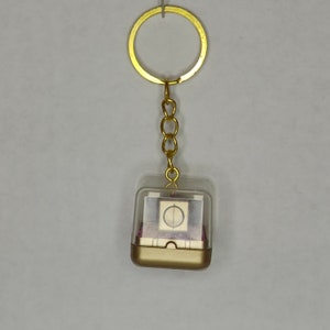 Golden Fidget Cube Keychain