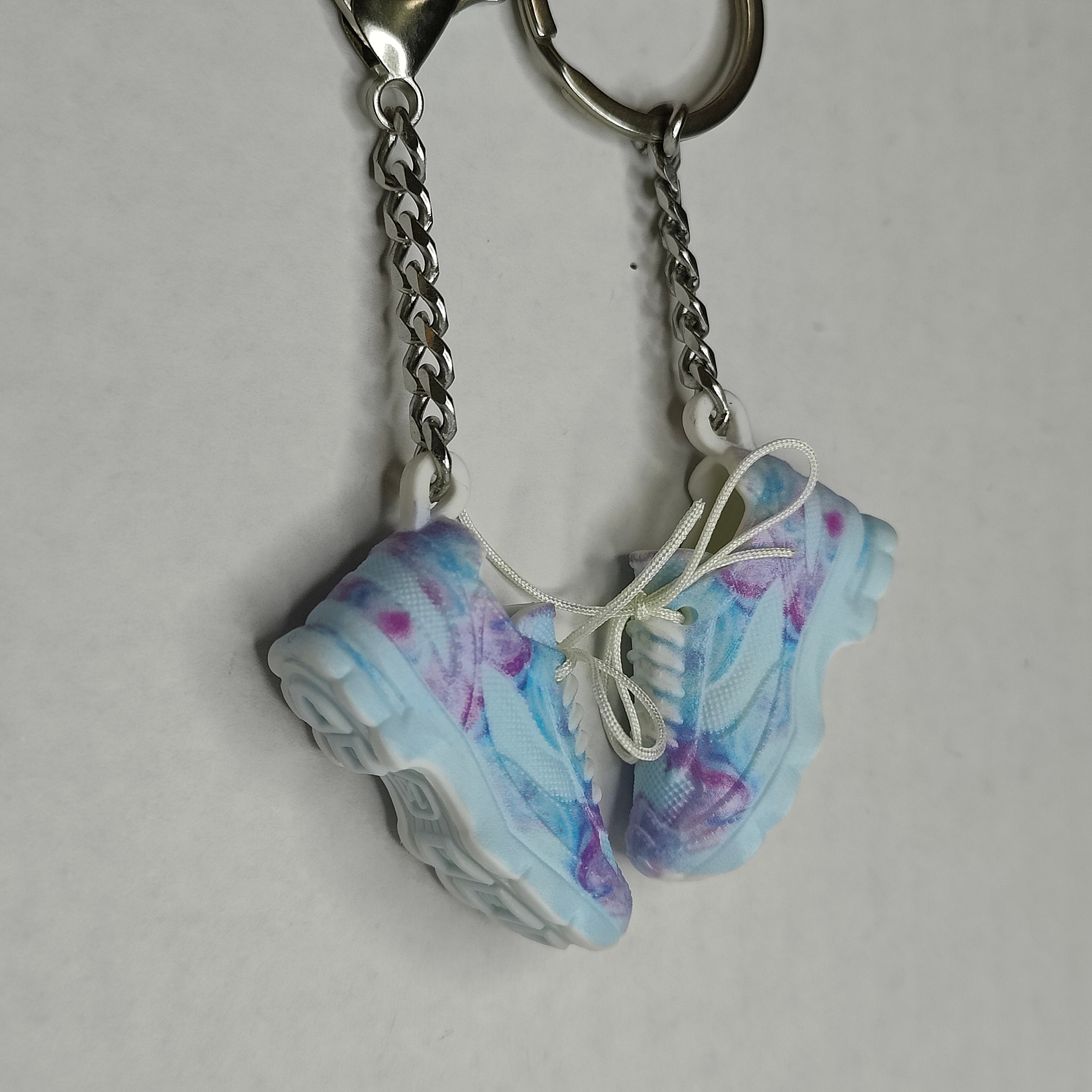 Friendship Shoes Keychains Shareable Blue Tie Dye Tennie Shoes