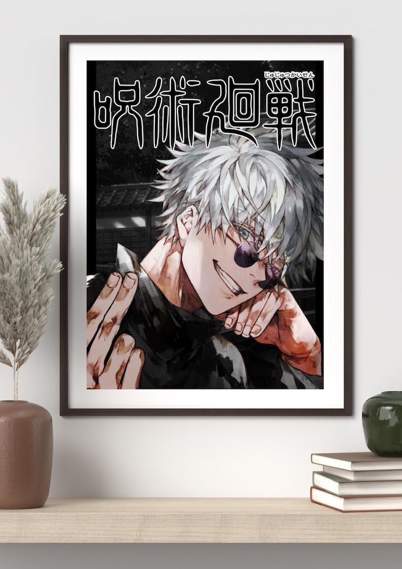 Gojo Poster.pdf Gojo Satoru Poster: Jujutsu Kaisen Anime Manga Art Print - Etsy Canada