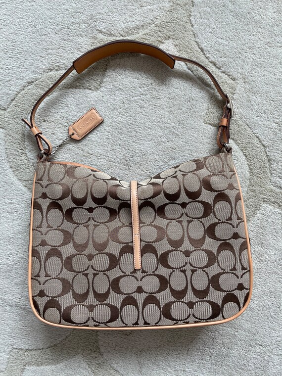 Coach monogram hobo bag deals