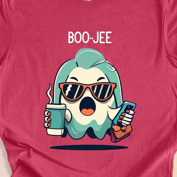 Funny Cute Boojee Ghost Halloween T-shirt, Vintage Spooky Boojie Tee, Retro Trendy Boo-Je Tshirt, Boujie Boo T, Bougi Top, Bougie shirt