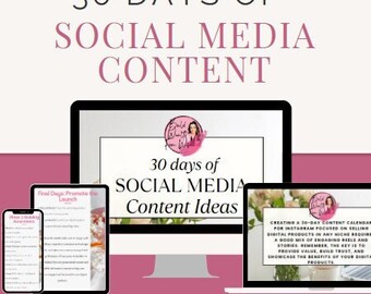 30 dagen ideeën voor sociale media-inhoud (Instagram)