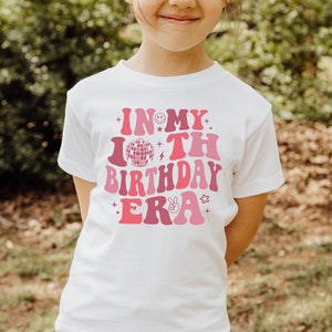 In My 10th Birthday Era Kids Shirt, 10th Birthday Party Shirt, 10th Birthday Tee, Ten Years Old, I&#39;m Ten Shirt, 10 Years Old Shirt