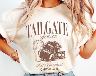 Benutzerdefinierte Tailgate Football Saison Shirt, Spieltag T-Shirt, benutzerdefinierte Fussball Fan Team Top, College Fussball, Highschool Fussball, Sport Mutter