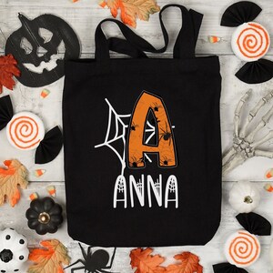 Personalized Halloween Trick or Treat Tote Candy Bag, Trick or Treat Bag, Halloween Candy Bag, Halloween Candy Sack, Halloween Treat Bag