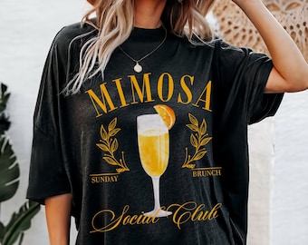 Shirt Mimosa Social Club, Shirt Social Club, Brunch Babe, Mimosa T-shirt, Brunch Shirt, Prosecco Shirt, Champagne Shirt, Jus d'orange Shirt