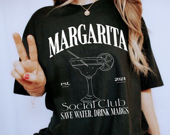 Margarita Social Club Tshirt, Social Club Shirt, Margarita Cocktail Club, Margarita Cocktail Lover, Cocktail Lover, Margarita Tee
